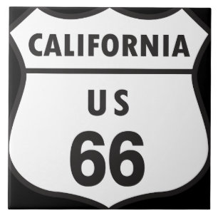 California US 66 Ceramic Tile