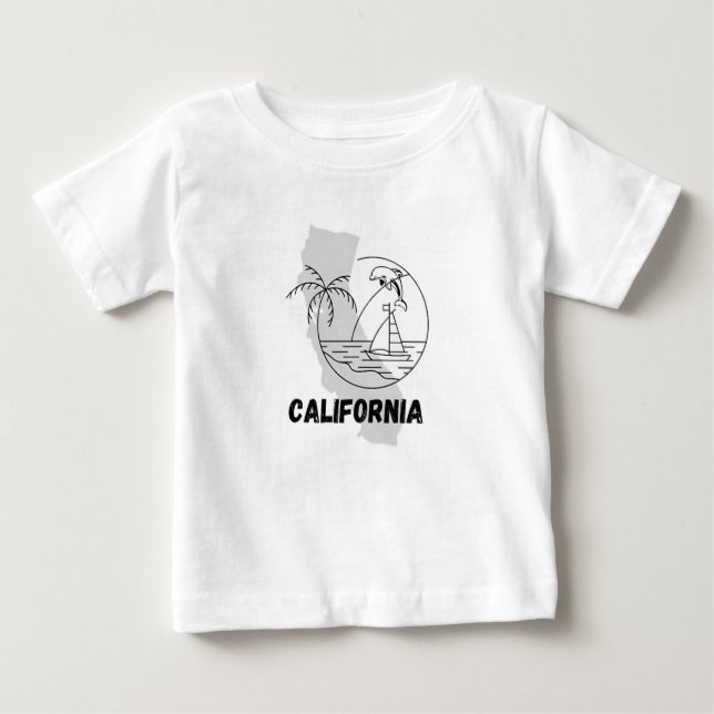 california USA Baby T-Shirt (Front)