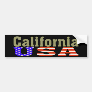 California USA! Bumper Sticker