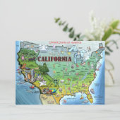 California USA Map Card (Standing Front)