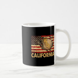 California Usa Patriotic American Flag 4th Of July Coffee Mug
