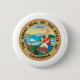 California, USA Pinback Button