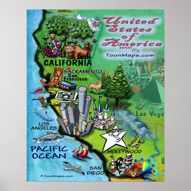 California USA Poster (Front)