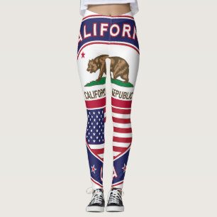 California, USA States Leggings