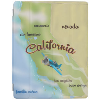 California USA vintage map and travel poster. iPad Smart Cover