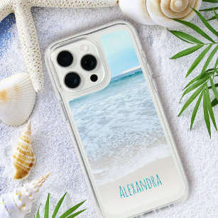 California Vacation Ocean Beach Waves Photo Custom iPhone 15 Pro Max Case