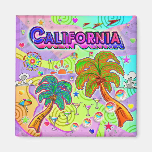California Vacation Target Magnet (Front)