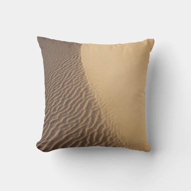 California Valley Dunes Throw Pillow (Front)