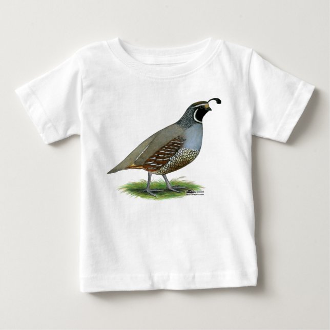 California Valley Quail Baby T-Shirt (Front)
