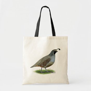 California Valley Quail Tote Bag by diane_jacky at Zazzle