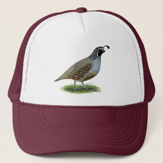 California Valley Quail Trucker Hat