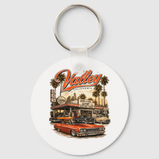 California Valley Retro Keychain | Vintage Gas Sta