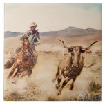 “California Vaquero” by Edward Borein Ceramic Tile<br><div class="desc">Edward Borein was an American etcher and painter whose artwork depicted Spanish Colonial California,  the Old West,  and Mexico. He worked as a vaquero in California for 20 years before he began his artistic career.  This painting is called “California Vaquero”.</div>