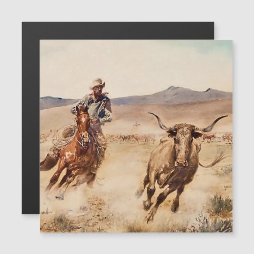 California Vaquero by Edward Borein Magnetic Invitation