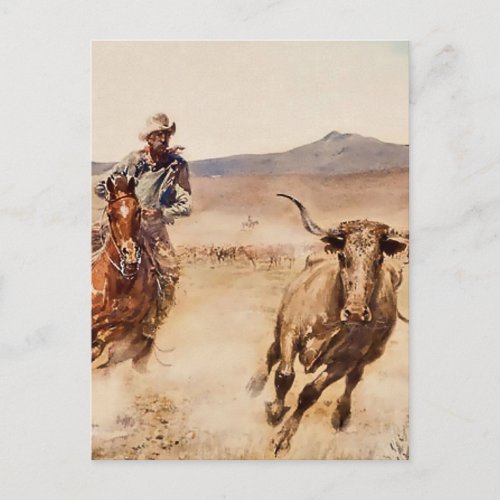 California Vaquero by Edward Borein Postcard