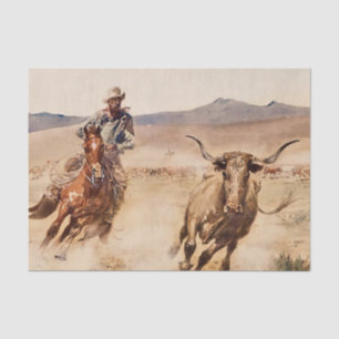 “California Vaquero” by Edward Borein Tissue Paper