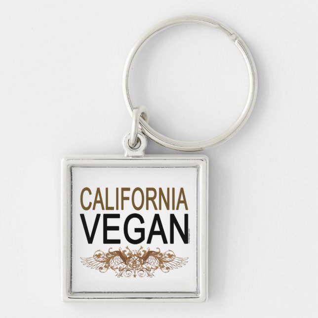 California Vegan Keychain (Front)