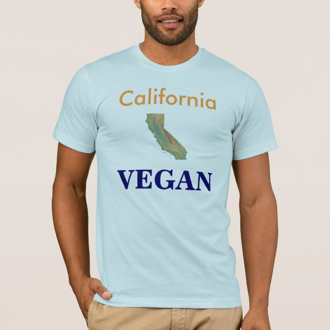 California VEGAN T-Shirt (Front)