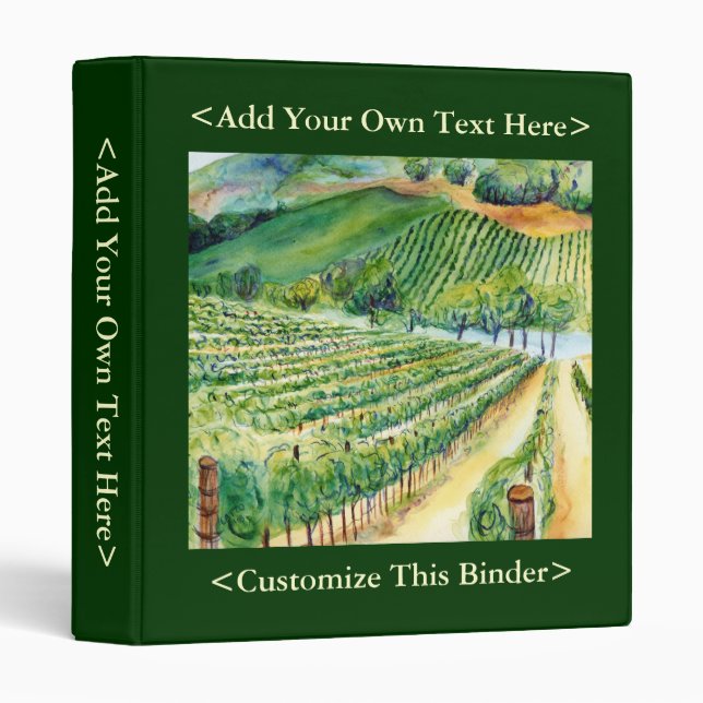 California Vineyard Binder (Front/Spine)