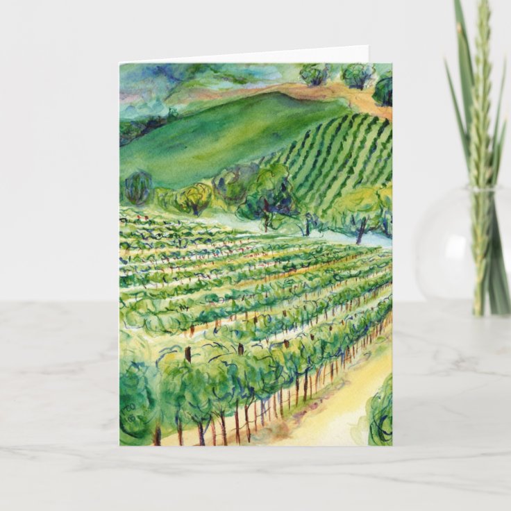 California Vineyard Card | Zazzle