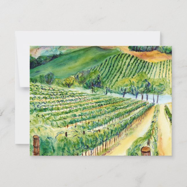 California Vineyard Invitation (Front)