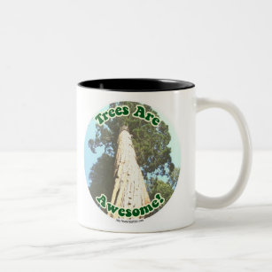  California Vintage Logo Trees are Awesome Two-Tone Coffee Mug