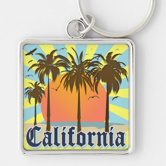California Vintage Souvenir Keychain (Front)