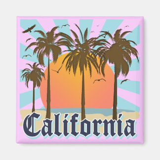 California Vintage Souvenir Magnet