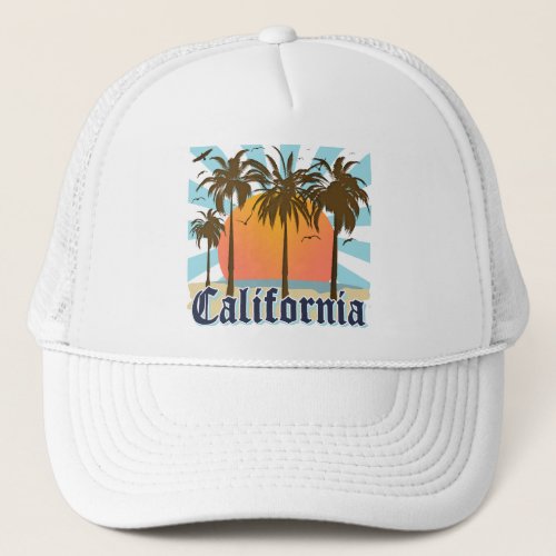 California Vintage Souvenir Trucker Hat