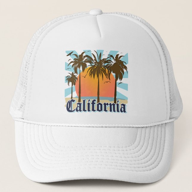 California Vintage Souvenir Trucker Hat (Front)