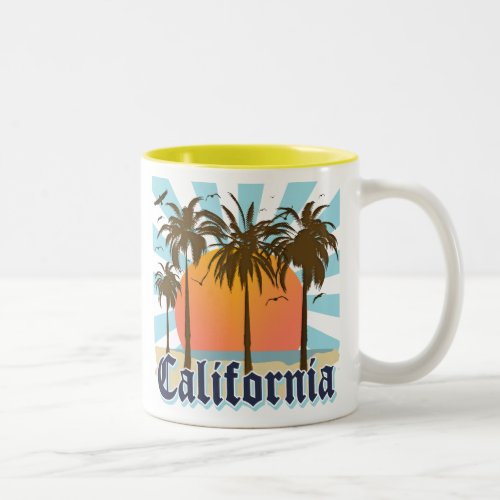 California Vintage Souvenir Two_Tone Coffee Mug