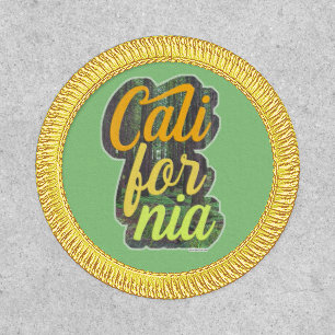 California Vintage Style State Statement Patch