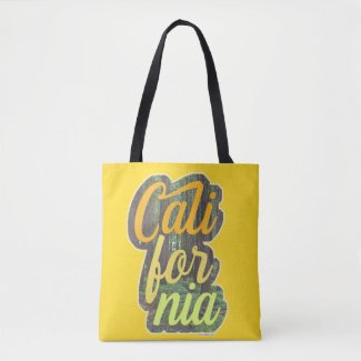 California Vintage Tourist Vacation Fun Logo