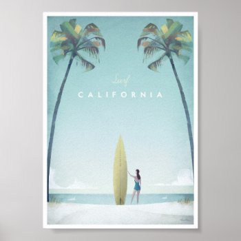 California Vintage Travel Poster by VintagePosterCompany at Zazzle