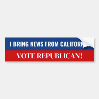 California Vote Republican Bumper Sticker