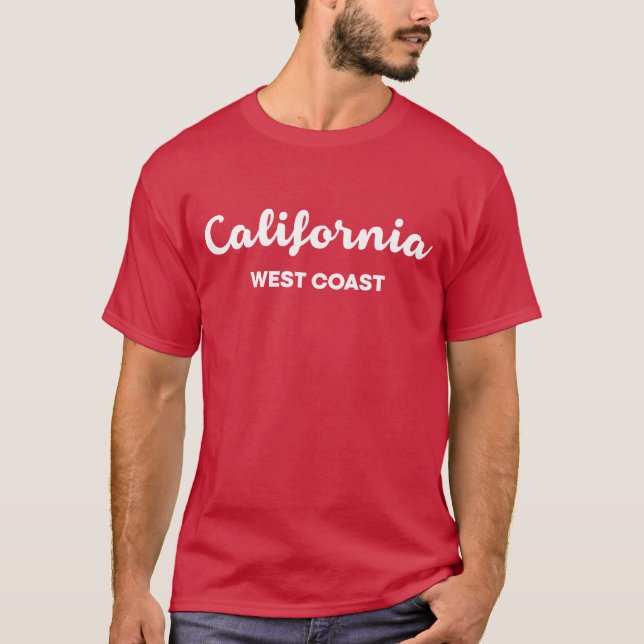 California West Coast Nice Design Text  T-Shirt (Front)