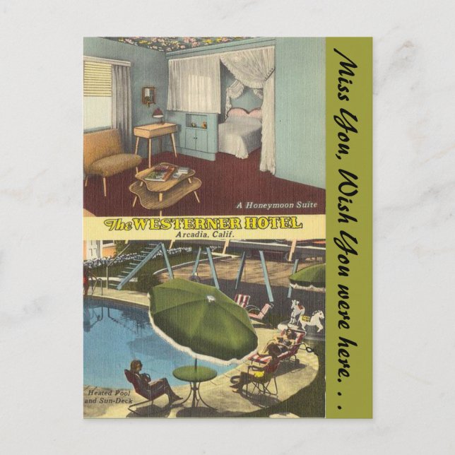 California, Westerner Hotel Postcard (Front)