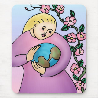 California Wild Rose Mouse Pad