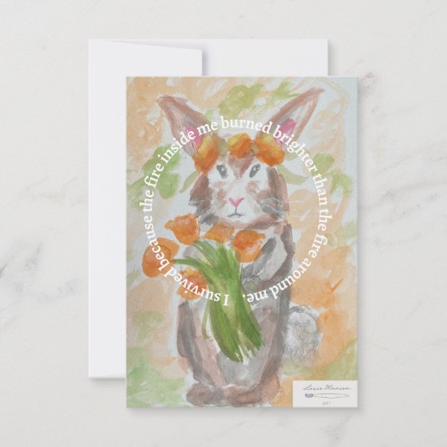 California Wildfire Relief Fundraiser Card (Front)