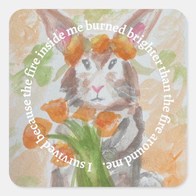 California Wildfire Relief Fundraiser  Square Sticker (Front)