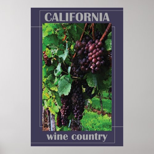 California Wine Country Poster