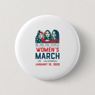 california women march 2020 button
