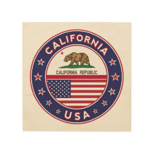 California Wood Wall Art