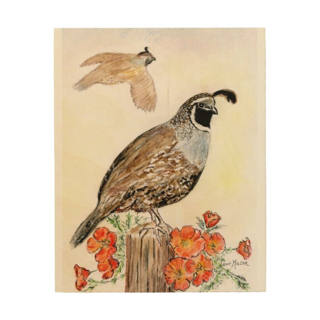 California Wood Wall Art (Front)