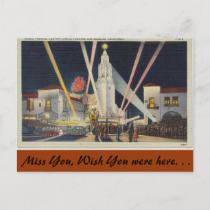 California, World Premier, Los Angeles Postcard