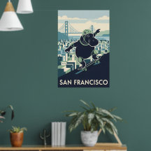 California WPA national parks styled poster