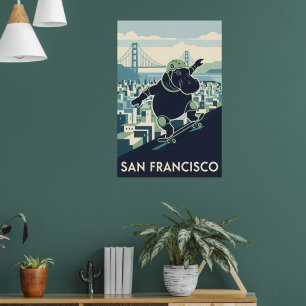 California WPA national parks styled poster