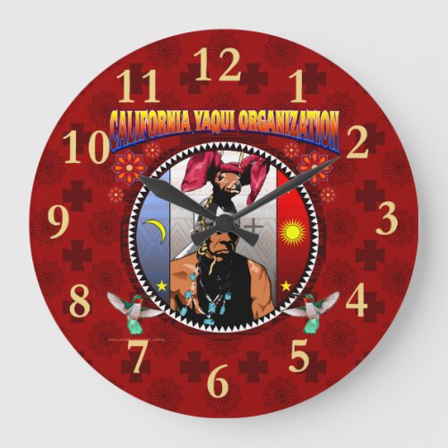 California Yaqui Organization Wall Clock