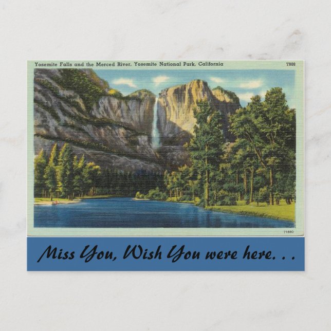 California, Yosemite Falls Postcard (Front)