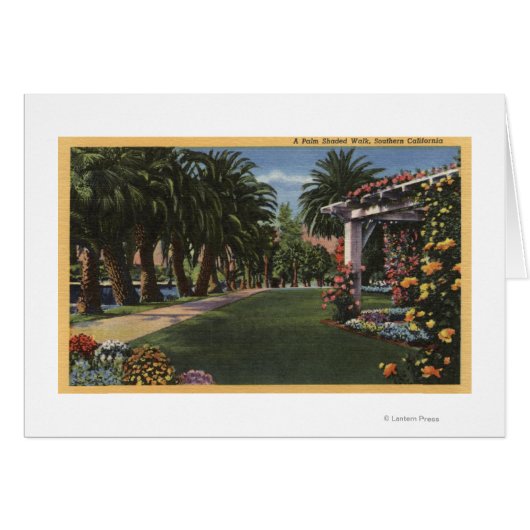 CaliforniaA Palm Shaded Walk Cards (Front Horizontal)